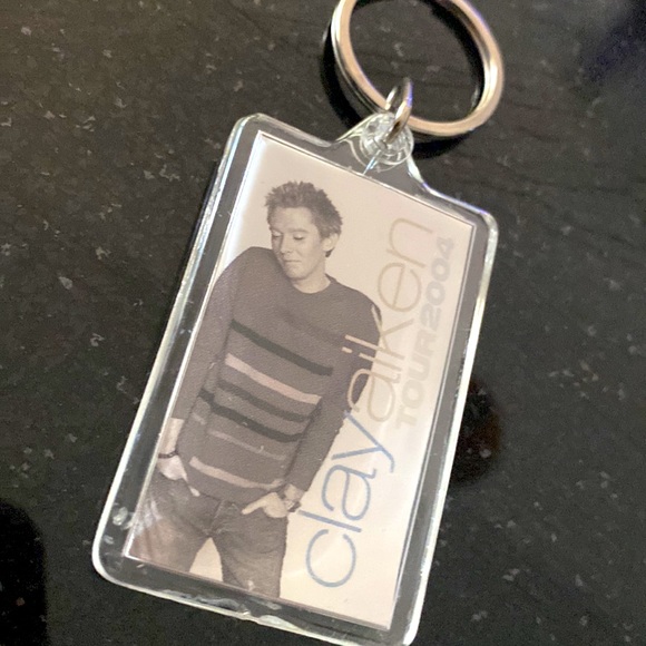 Vintage 2004 Tour Clay Aiken Key Chain - Picture 1 of 4